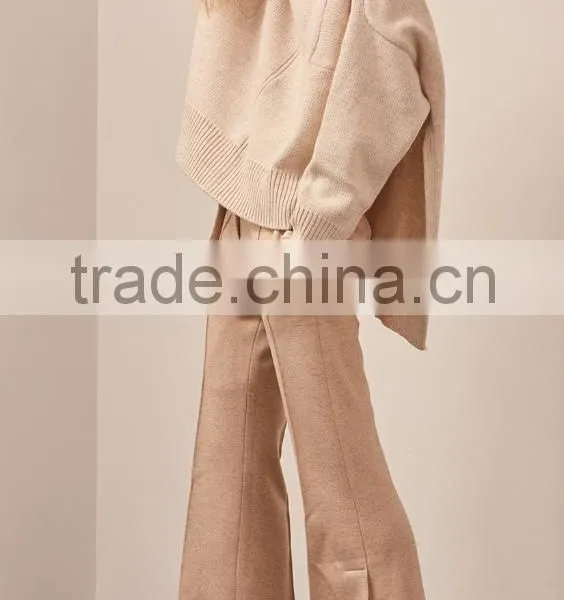 Hot Sale Cotton Wool Sweater Designs For Girl Knitted Pullover photo-2
