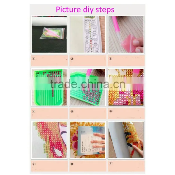 2016 Hot 5D Fashionable Diamonds Plated Embroidery Peacock Pattern Painting Cross Stitch Kit Home Bedroom Living Room Decoration photo-4