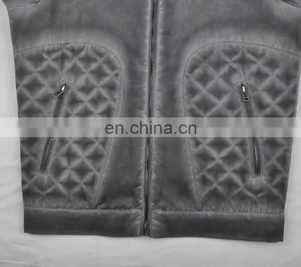 2015 Last Fashion Spring Handsome Motrocycling Man Leather Jacket photo-5