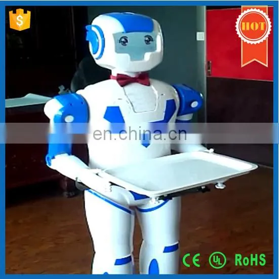 2017 High Quality Humanoid Robot Waiter Restaurant Meal Delivery Robot photo-6