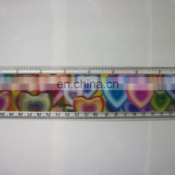 UV Printed Lenticular Effect High Quality Promotion Gifts Custom Plastic Ruler