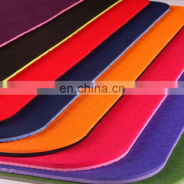 Customized TPE Yoga Mat 2 Colors 2 Layered Mat183*61*0.6 cm photo-3