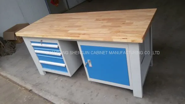 Factory Price Stainless Steel Work Table With Top Wooden photo-5