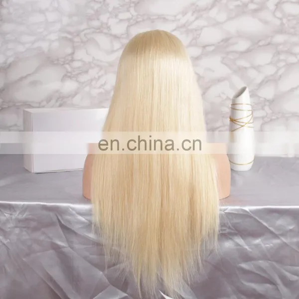 Blonde Color Virgin Brazilian Straight Human Hair Lace Wig 613 Full Lace Wig photo-4