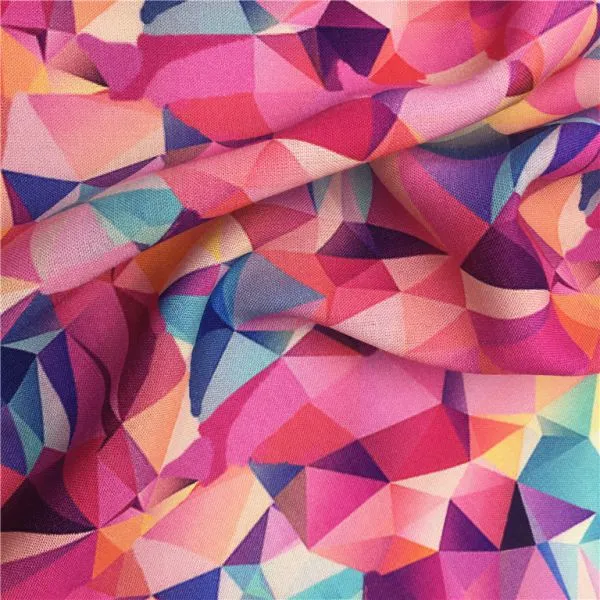 New Promotion Competitive Price Custom Digital Printed Rayon Viscose Fabric photo-5