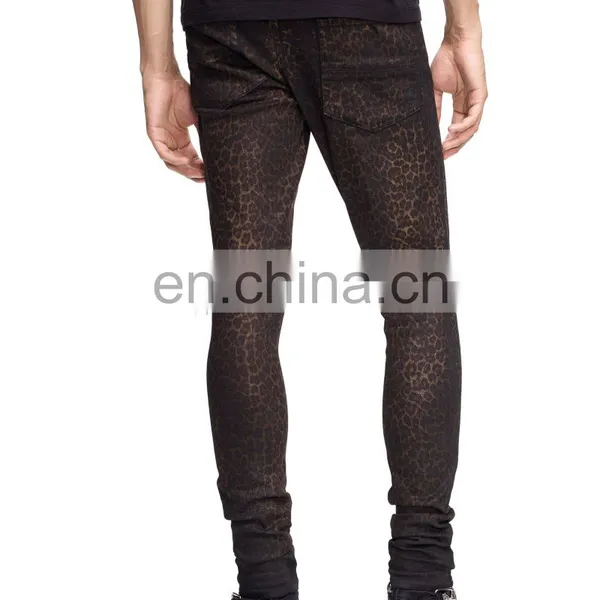 DiZNEW FOIL Coated BROKEN TEXTILES STRETCH Denim JEANS FOR MEN photo-5