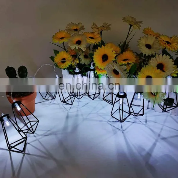 Rose Golden Diamond LED String Lights 10LEDS Metal Fairy Light String For Christmas Wedding Bedroom Light Battery Operated photo-7