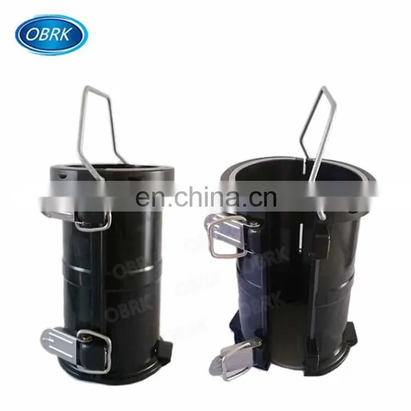 Black Detachable Cylinder Concrete Test Mould With Base/Plastic Concrete Cube Mould photo-2