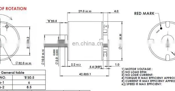 dc Motor 528 33mm 12v 7000rpm Micro photo-3