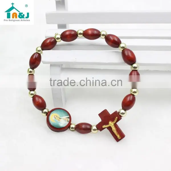 Wooden Beads Rosary Bracelet photo-3