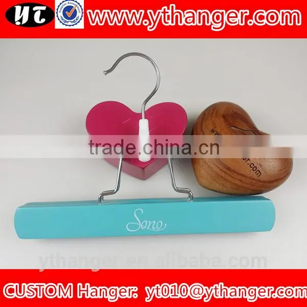 YY0543 Manufacturers Natural Wooden Hair Extension Clamp Hanger Skirt Hanger photo-5