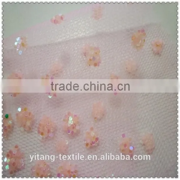 Dress Fabric Mesh With Glitter photo-2