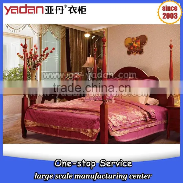 Wood Luxury Carving Bedroom Antique Furniture,Bedroom Furniture Type and Bedroom Set Specific Use New Classic King Size Bed Set Quality Choice photo-4