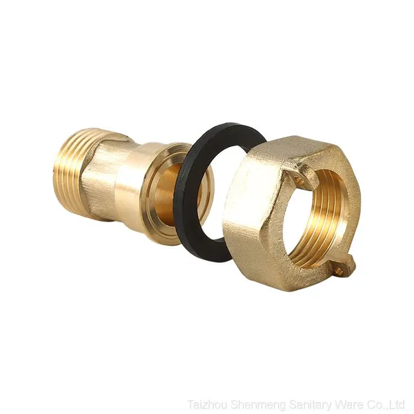 Brass Coupling Pipe Fittings for Water Meter Connection photo-3