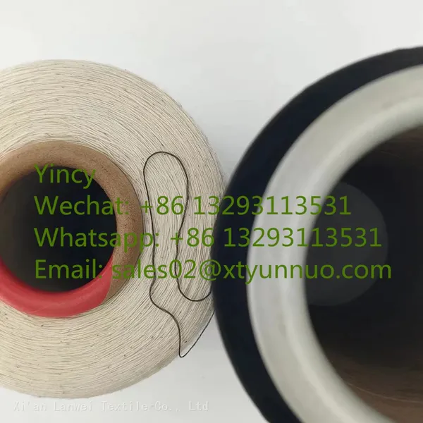 China Manufacturer Raw White Pure Cotton Yarn for Weaving Knitting photo-5