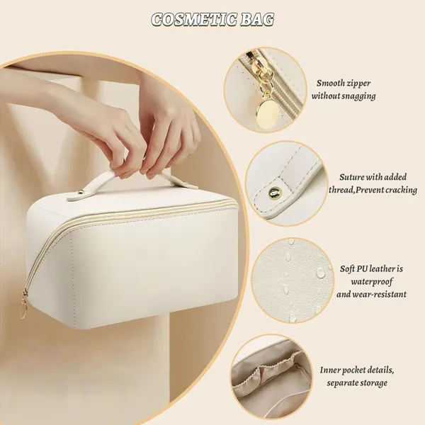 Cosmetic Bag,Toiletry Bag,Travel Makeup Bag Organizer photo-5