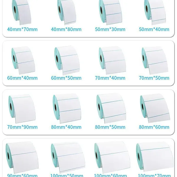 China Wholesale Custom Direct Heat Transfer Self Adhesive Shipping Label Sticker Paper photo-4