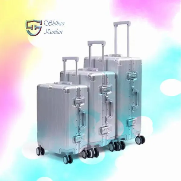 Fashionable Anti-Crack Travel Set Unisex Carry-on Travel Suitcase Set Vintage Style Colorful Luggage Sets 3 Piece photo-3