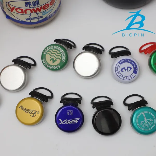 Aluminium Ring Pull Caps-Eco-Friendly & Durable Non-Spill Portable 26mm Ribbed Closure for Bottles (Customizable)