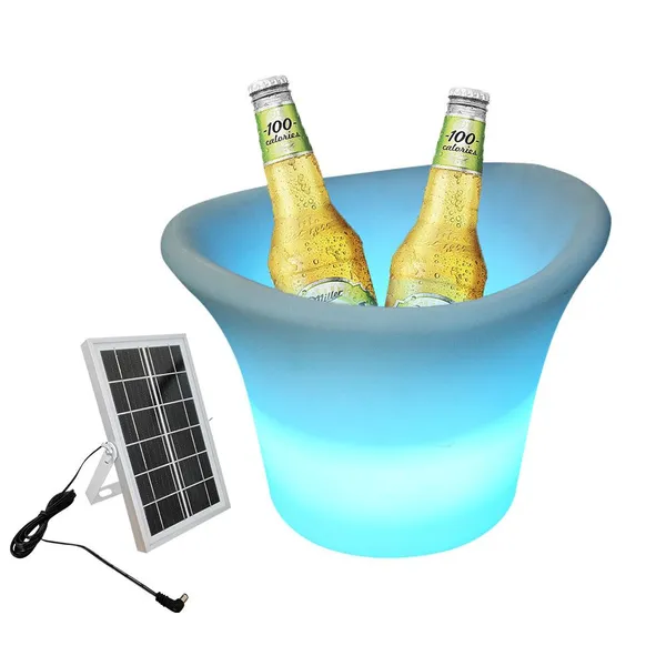 Mini Ice Bucket Party Inductive Rechargeable LED Beer Bucket Night Club Accessories LED Beer Bucket photo-2