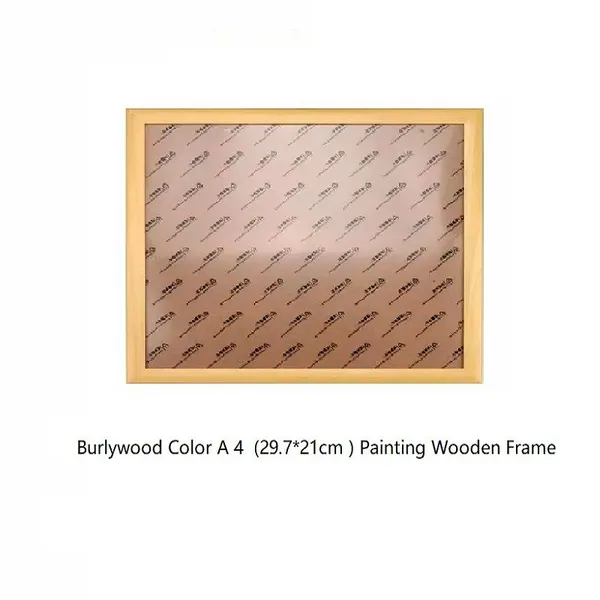 A4 (29.7*21cm) Xuan Paper Hard Paper Protection Artwork Business Certificate Wood Frame photo-4