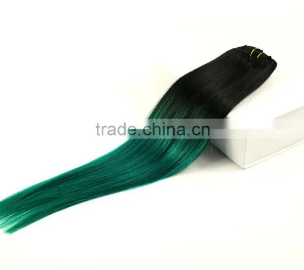 Virgin Asian Ombre Bundles Two Tone Human Hair Weave photo-2