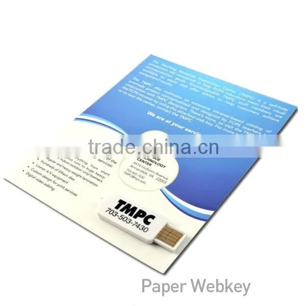Cheapest Promotional Paper USB Webkeys,Paper Web Key,Card USB Web Key photo-5