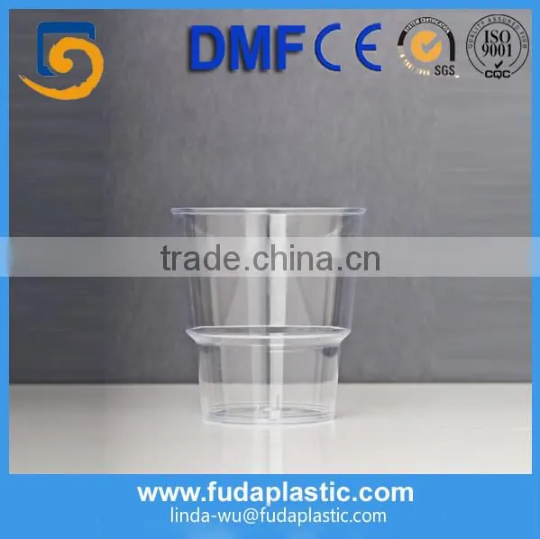 Disposable PS Plastic Cups & Saucers Drinkware Type Plalstic Communion Cups Clear Cup