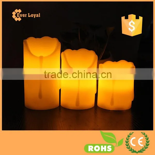 3pcs Wireless Remote Control Battery Operated Led Flameless Candles Lights Set photo-3