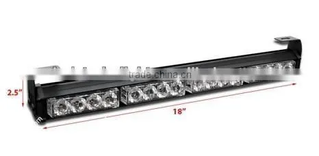 18" LED Traffic Advisor 7 Modes Emergency Hazard Strobe Light Bar photo-5