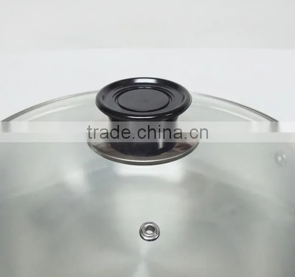 Satin Polished PRESSING Aluminum Casserole Set With Glass Lids and Single Bottom MSF-6602 photo-5