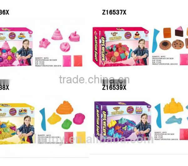 300g Gree and Red Space Martian Sand, With 5 CAKE Mold to Play Sand for Kids photo-4