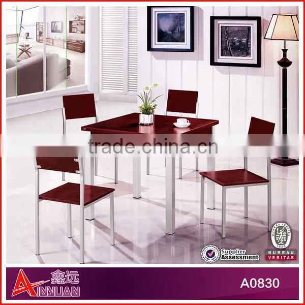 B0828 Dining Room Furniture / Square Dining Table With 4 Chairs / New Classic Wooden Dining Room Set photo-3