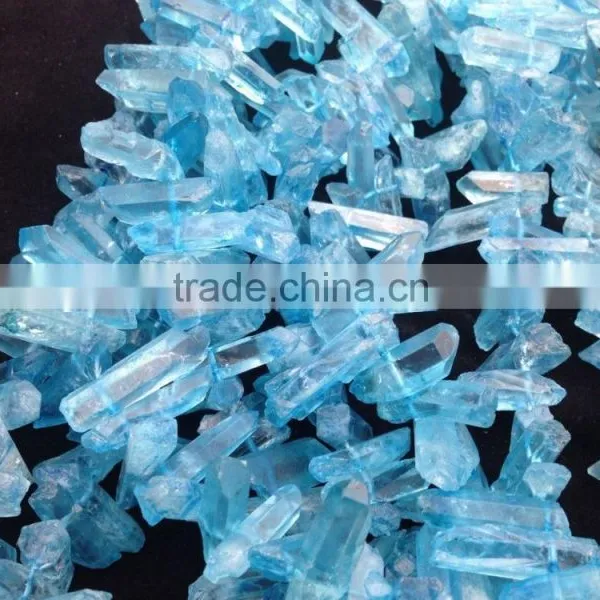 Factory Price Raw Natural Healing Quartz Crystal Blue Quartz Crystal Terminated Point photo-3