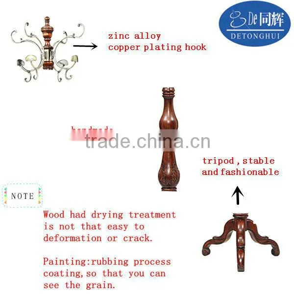 New Living Room Furniture Wooden Garment Hanger Stand (S-13#) photo-2