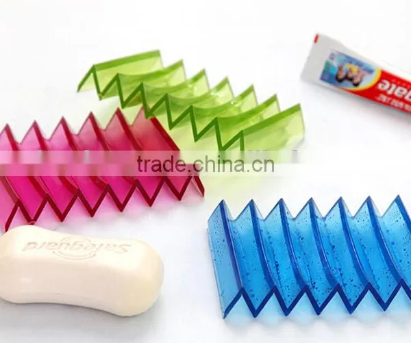 Q078 Household Color Transparent Soft Travel Soap Box photo-6
