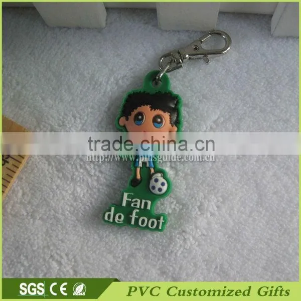 Cartoon 3d/2d Soft Plastic Rubber Keychain photo-2
