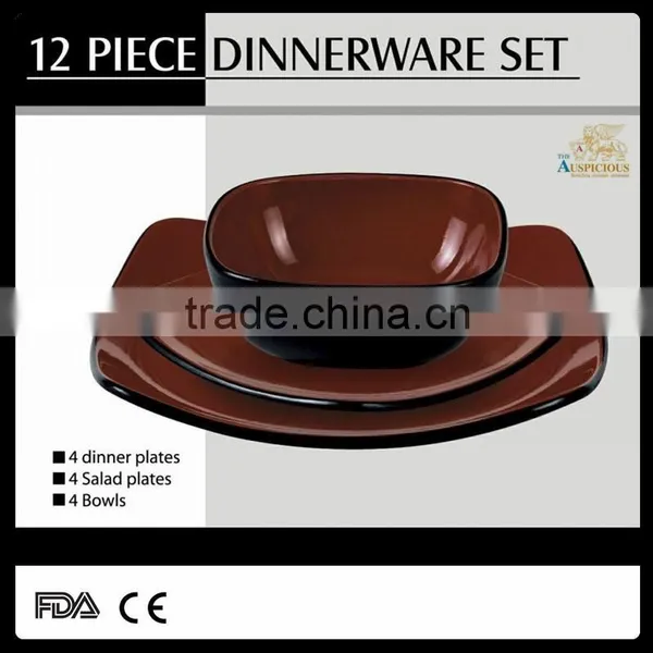High Quality 18 Pcs Color Glazed Stoneware Dinner Set photo-2
