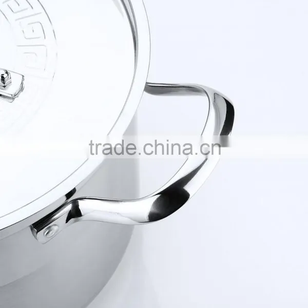 Large Stainless Steel Cookware Kitchenware Houseware Stock Pot 28cm photo-4