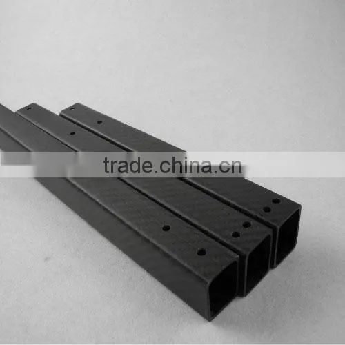 Corrosion Resistant Good Hardness Rectangular Carbon Fiber Tube Building Structure Use photo-4