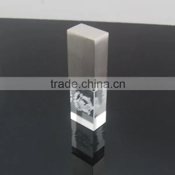 Top Selling Crystal Usb Flash Drive Wood Material LED Light Pendrive With Life Warranty photo-3