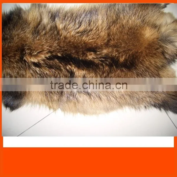 TOP Quality Plush Raccoon Fur Skin photo-2