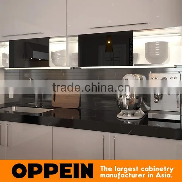 European Style Prefab Lacquer High Gloss Kitchen Cabinets photo-4