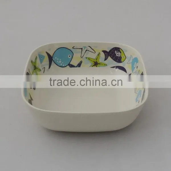 Eco Bamboo Fiber Square Bowl photo-2