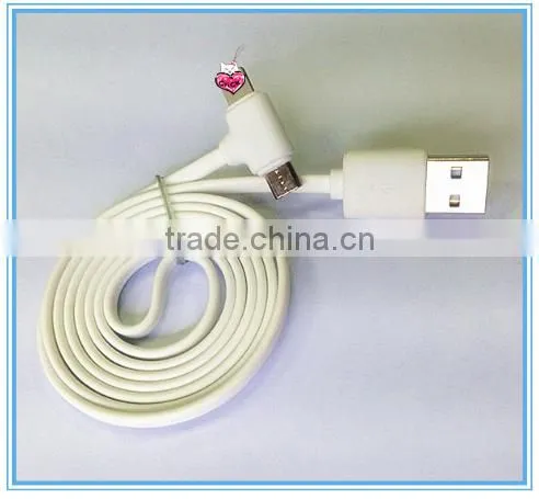 2 in 1 Flat Cable for Micro and Iphone 5/5s/5c/6/6s