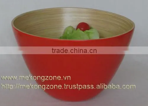 Lacquered Bamboo Bowl photo-3