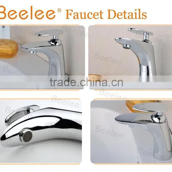 Chrome Single Handle Basin Faucets Tap for Bathroom photo-4