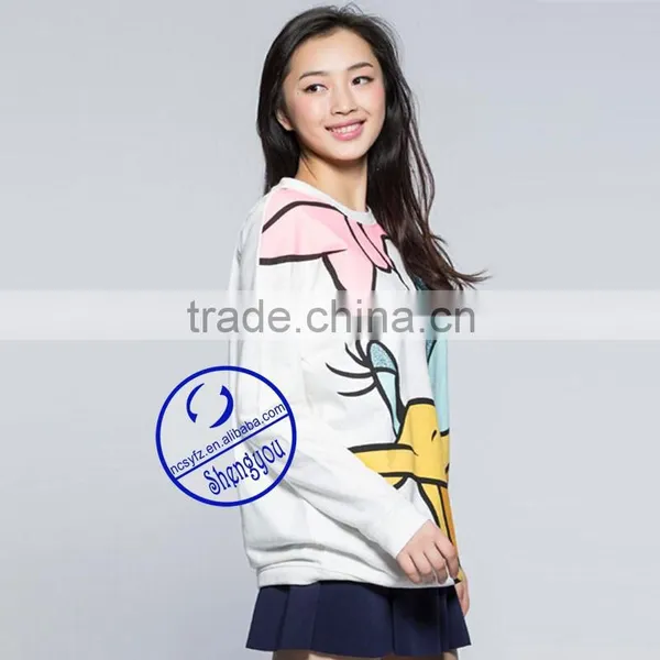 Custom Women's Longline Sweatshirts With Fashionale Printing photo-2