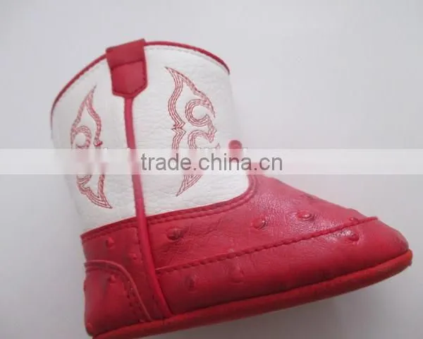 Baby Toddler Girl Cable-Knit Boot Crib Shoes Cow Boy Boot Style photo-2