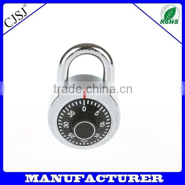 2016 Hot Sale Nice Design Zinc Alloy Round Padlock Combination Lock Quality Choice photo-3